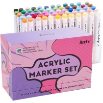 Акриловые маркеры Arrtx AACM-0560B, 60 цветов