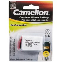 Акумулятор Camelion  T-107 3NC-2/3AA Ni-Cd  3,6V 320mAh  BP2
