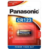 Батарейка PANASONIC  CR-123 Lithium  3V, 1x1 шт