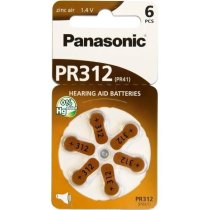 Батарейка PANASONIC PR-312 Zinc-Air 1x6 шт