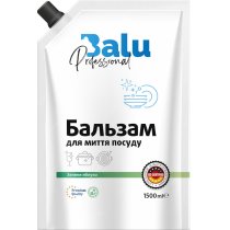 Бальзам для мытья посуды BALU® "Зеленое яблоко", пакет 1500 мл