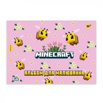 Альбом для малювання YES А4 28арк/100 скоба, з перфорацією (Minecraft girls)