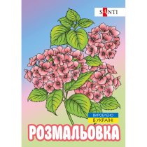Раскраска SANTI антистресс "Флористика", 12 стр.
