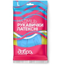 Латексные перчатки НАМЕЧАНИЯ Хорошая хозяйка, размер L
