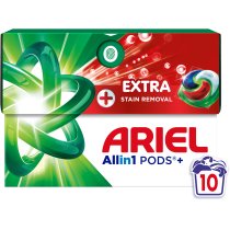 Капсули для прання Ariel Все-в-1 Екстрасила виведення плям 10 шт