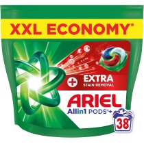 Капсули для прання Ariel Все-в-1 Екстрасила виведення плям 38 шт