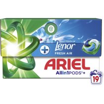 Капсулы для стирки Ariel Все-в-1 Прикосновение свежего воздуха Lenor 19 шт