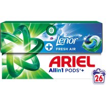 Капсули для прання Ariel Все-в-1 Дотик свіжого повітря Lenor 26 шт