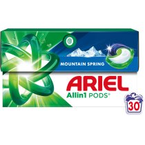 Капсули для прання Ariel Все-в-1 Гірське джерело 30 шт