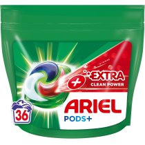 Капсулы для стирки белых и светлых вещей Ariel PODS+ Сила Экстраочистка, 36 шт