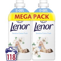 Кондиционер для белья Lenor Свежесть хлопка 118 циклов стирки 2x1.239 л
