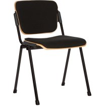 Кресло ERA WOOD PLUS BLACK, Ткань CAGLIARI, черный C-11