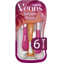 Одноразові станки для гоління (бритви) жіночі Venus Smooth Miami, 6 шт
