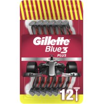 Одноразові станки для гоління (бритви) чоловічі Gillette Blue3 Plus Nitro, 12 шт