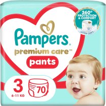 Підгузки-трусики Pampers Premium Care Pants Розмір 3 (6-11 кг) 70 шт