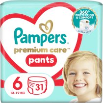 Подгузники-трусики Pampers Premium Care Pants Размер 6 (13-19 кг) 31 шт