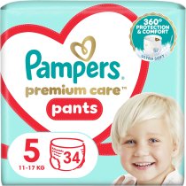 Підгузки-трусики Pampers Premium Care Pants Розмір 5 (11-17 кг) 34 шт