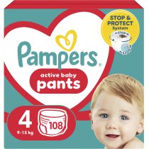 Підгузки-трусики Pampers Active Baby Pants Розмір 4 (9-15 кг) 108 шт