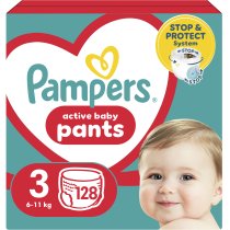 Підгузки-трусики Pampers Active Baby Pants Розмір 3 (6-11 кг) 128 шт