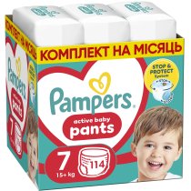 Підгузки-трусики Pampers Active Baby Pants Розмір 7 (15+ кг) 114 шт