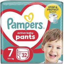 Подгузники-трусики Pampers Active Baby Pants Размер 7 (15+ кг) 32 шт