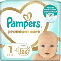 Подгузники Pampers Premium Care Размер 1 (2-5 кг), 26 шт.