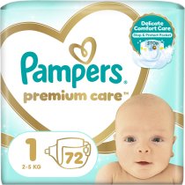 Подгузники Pampers Premium Care Размер 1 (2-5 кг), 72 шт.