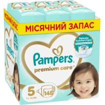Підгузки Pampers Premium Care Розмір 5 (11-16 кг), 148 шт