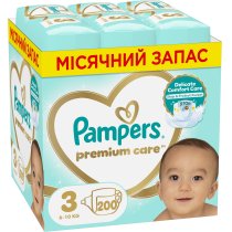 Підгузки Pampers Premium Care Розмір 3 (6-10 кг), 200 шт