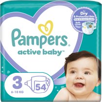 Подгузники Pampers Active Baby Размер 3 (6-10 кг), 54 шт.
