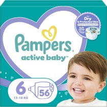 Подгузники Pampers Active Baby Размер 6 (13-18 кг), 56 шт.