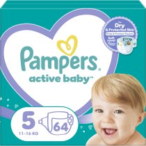 Подгузники Pampers Active Baby Размер 5 (11-16 кг), 64 шт.