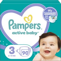 Підгузки Pampers Active Baby Розмір 3 (6-10 кг), 90 шт