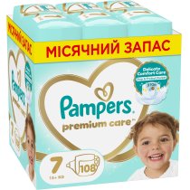 Підгузки Pampers Premium Care Розмір 7 (15+ кг), 108 шт