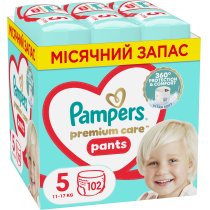 Підгузки-трусики Pampers Premium Care Pants Розмір 5 (11-17 кг) 102 шт