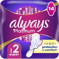 Гігієнічні прокладки Always Platinum Super (Розмір 2) 14 шт