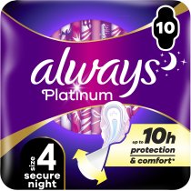 Гигиенические прокладки Always Platinum Secure Night (Размер 4) 10 шт
