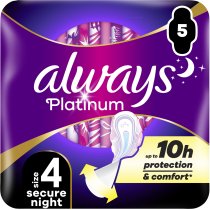 Гигиенические прокладки Always Platinum Secure Night (Размер 4) 5 шт