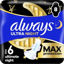 Гігієнічні прокладки Always Ultimate Night (Розмір 6) 8 шт