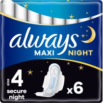 Гігієнічні прокладки Always Maxi Night (Розмір 4) 6 шт