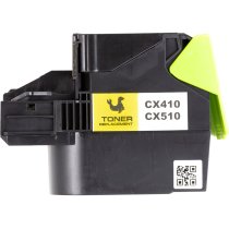 Картридж PowerPlant Lexmark CX310/CX410/CX510 YL (с чипом)