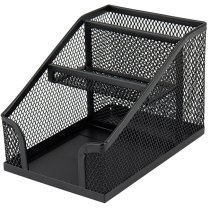 Подставка-органайзер 100x143x100мм, металлическая, чёрная