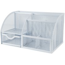 Подставка-органайзер 220x140x130мм, металлическая, белая
