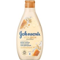 Гель для душа JOHNSON'S® VITA-RICH СМУЗИ Ухаживающий за йогуртом, овсом и медом 750 мл
