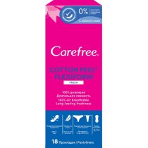 Прокладки женские ежедневные CAREFREE® Cotton Feel FlexiForm Fresh 18 шт