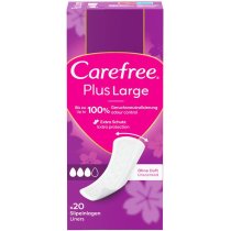 Прокладки женские ежедневные CAREFREE® Large plus 20 шт