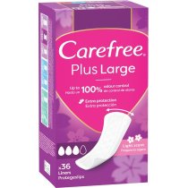 Прокладки женские ежедневные CAREFREE® Large plus 36 шт