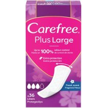 Прокладки женские ежедневные CAREFREE® Large Fresh plus 36 шт