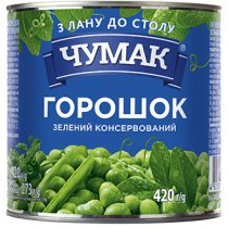 Горошок Чумак зелений з/б 420 г