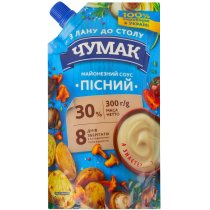 Майонезный соус Чумак Постный 30% 300 г